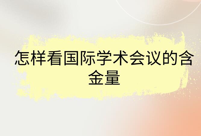 國(guó)際學(xué)術(shù)會(huì)議